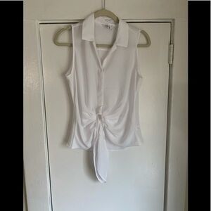Express White tie‎ up Top Small